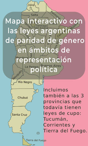 Mapa intercativo leyes paridad en argentina