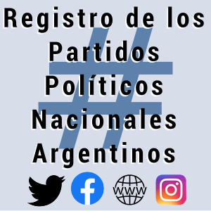 Registro partidos politicos argentinos en internet