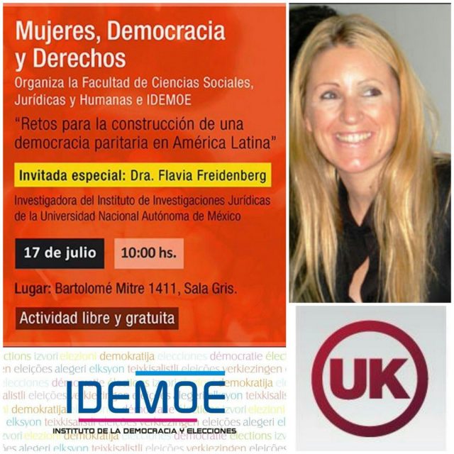 Flavia Freidenberg en Mesa de Diálogo “Mujeres, Democracia y Derechos”