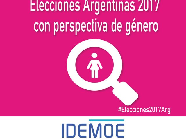IDEMOE propone que se profundice la  perspectiva de género en el proceso electoral 2017