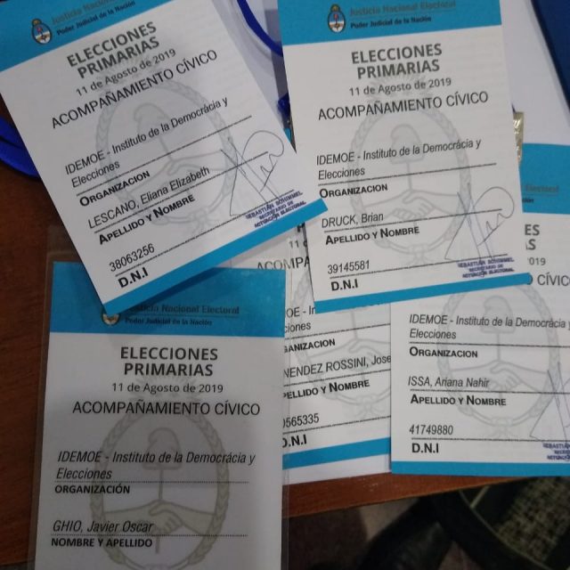 IDEMOE observará las elecciones primarias del domingo