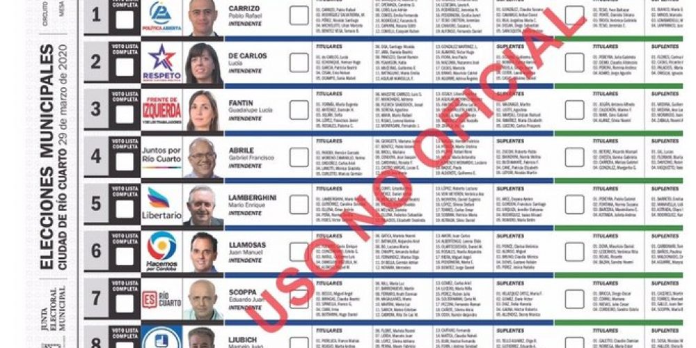 IDEMOE Observará las elecciones en la ciudad de Río Cuarto, Córdoba