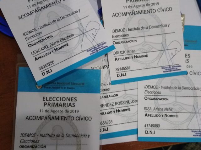 IDEMOE observará las elecciones primarias del domingo